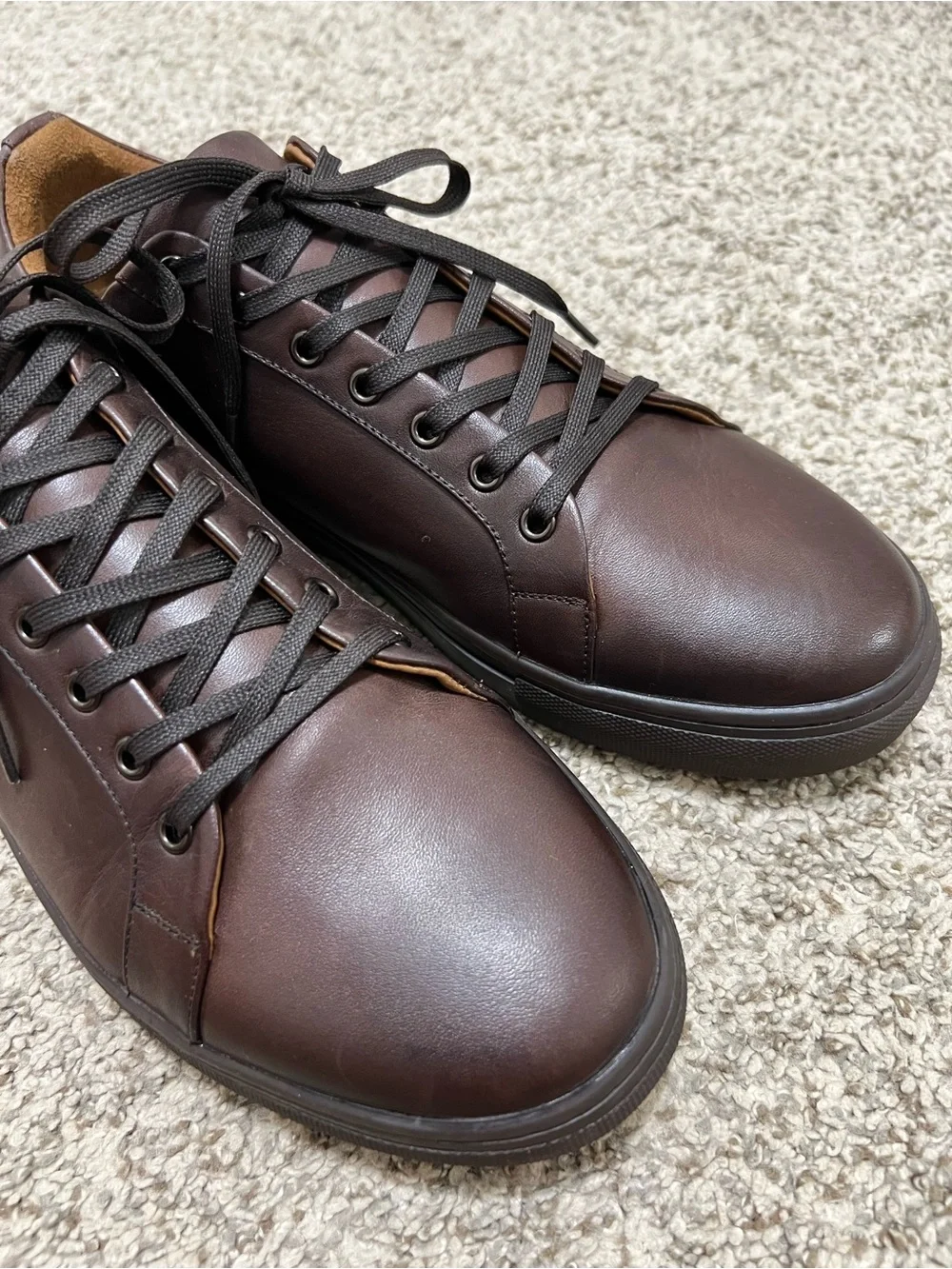 Thursday Men's Premier Low Top Leather Sneakers Old English Size 11